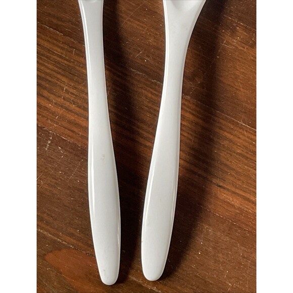 Vintage Melamine HutZler Rosti Design Made Thailand Serving Fork Spatula White - Picture 3 of 7